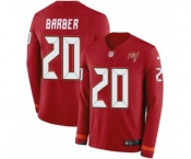 Nike Tampa Bay Buccaneers #20 Ronde Barber Limited Red Therma Long Sleeve NFL Jersey