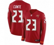 Nike Tampa Bay Buccaneers #23 Chris Conte Limited Red Therma Long Sleeve NFL Jersey