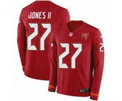 Nike Tampa Bay Buccaneers #27 Ronald Jones II Limited Red Therma Long Sleeve NFL Jersey