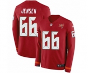 Nike Tampa Bay Buccaneers #66 Ryan Jensen Limited Red Therma Long Sleeve NFL Jersey