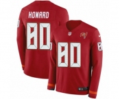 Nike Tampa Bay Buccaneers #80 O. J. Howard Limited Red Therma Long Sleeve NFL Jersey