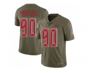 Nike Tampa Bay Buccaneers #90 Jason Pierre-Paul Olive Men Stitched NFL Limited 2017 Salute To Service Jersey