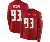 Nike Tampa Bay Buccaneers #93 Gerald McCoy Limited Red Therma Long Sleeve NFL Jersey
