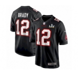 Tampa Bay Buccaneers #12 Tom Brady Black Super Bowl LV Bound Game jersey