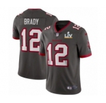 Tampa Bay Buccaneers #12 Tom Brady Pewter Jersey 2021 Super Bowl LV