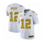 Tampa Bay Buccaneers #12 Tom Brady White Leopard Super Bowl LV Jersey