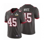 Tampa Bay Buccaneers #45 Devin White Pewter 2021 Super Bowl LV Jersey