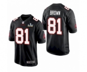 Tampa Bay Buccaneers #81 Antonio Brown Blackgamen Super Bowl LV Jersey
