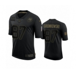 Tampa Bay Buccaneers #87 Rob Gronkowski Black 2020 Salute to Service Limited Jersey