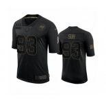 Tampa Bay Buccaneers #93 Ndamukong Suh Black 2020 Salute to Service Limited Jersey