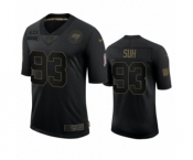 Tampa Bay Buccaneers #93 Ndamukong Suh Black 2020 Salute to Service Limited Jersey