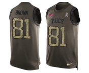 ke Buccaneers #81 Antonio Brown Green Men's Stitched NFL Limited Salute To Service Tank Top Jersey