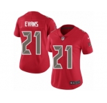 Women Nike Tampa Bay Buccaneers #21 Justin Evans Limited Red Rush Vapor Untouchable NFL Jersey