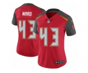 Women Nike Tampa Bay Buccaneers #43 T.J. Ward Red Team Color Vapor Untouchable Elite Player NFL Jersey