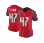 Women Nike Tampa Bay Buccaneers #47 John Lynch Red Team Color Stitched NFL Vapor Untouchable Limited Jersey