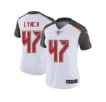 Women Nike Tampa Bay Buccaneers #47 John Lynch White Stitched NFL Vapor Untouchable Limited Jersey