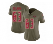 Women Nike Tampa Bay Buccaneers #63 Lee Roy Selmon Limited Olive 2017 Salute to Service NFL Jersey