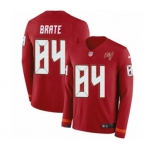Women Nike Tampa Bay Buccaneers #84 Cameron Brate Limited Red Therma Long Sleeve NFL Jersey