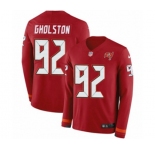 Women Nike Tampa Bay Buccaneers #92 William Gholston Limited Red Therma Long Sleeve NFL Jersey