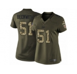 Women's Nike Tampa Bay Buccaneers #51 Kendell Beckwith Limited Green Salute to Service NFL Jersey