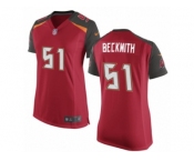 Women's Nike Tampa Bay Buccaneers #51 Kendell Beckwith Limited Red Team Color NFL Jersey