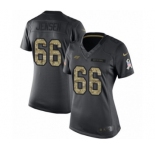 Women's Nike Tampa Bay Buccaneers #66 Ryan Jensen Limited Black 2016 Salute to Service NFL Jersey