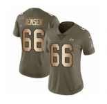 Women's Nike Tampa Bay Buccaneers #66 Ryan Jensen Limited Olive Gold 2017 Salute to Service NFL Jersey