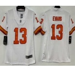 Women's Tampa Bay Buccaneers #13 Mike Evans Limited White Throwback Vapor Jersey
