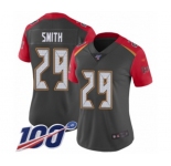Women's Tampa Bay Buccaneers #29 Ryan Smith Limited Gray Inverted Legend 100th Season Football Jersey