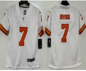 Women's Tampa Bay Buccaneers #7 Bucky Irving Limited White Throwback Vapor Jersey