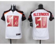 nike womne nfl jerseys tampa bay buccaneers #58 rlexander white[nike]