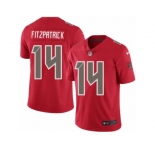 Youth Nike Tampa Bay Buccaneers #14 Ryan Fitzpatrick Limited Red Rush NFL Jersey