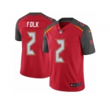 Youth Nike Tampa Bay Buccaneers #2 Nick Folk Red Team Color Vapor Untouchable Limited Player NFL Jersey