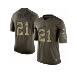 Youth Nike Tampa Bay Buccaneers #21 Justin Evans Limited Green Salute to Service NFL Jersey