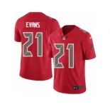Youth Nike Tampa Bay Buccaneers #21 Justin Evans Limited Red Rush Vapor Untouchable NFL Jersey