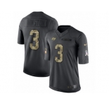 Youth Nike Tampa Bay Buccaneers #3 Jameis Winston Limited Black 2016 Salute to Service NFL Jersey