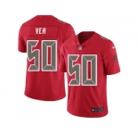 Youth Nike Tampa Bay Buccaneers #50 Vita Vea Red Stitched NFL Limited Rush Jersey