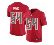 Youth Nike Tampa Bay Buccaneers #54 Lavonte David Limited Red Rush NFL Jersey