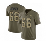 Youth Nike Tampa Bay Buccaneers #66 Ryan Jensen Limited Olive Camo 2017 Salute to Service NFL Jersey