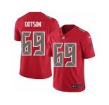 Youth Nike Tampa Bay Buccaneers #69 Demar Dotson Limited Red Rush NFL Jersey