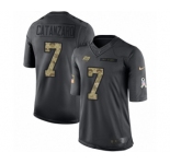 Youth Nike Tampa Bay Buccaneers #7 Chandler Catanzaro Limited Black 2016 Salute to Service NFL Jersey