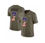Youth Nike Tampa Bay Buccaneers #7 Patrick Murray Limited Olive USA Flag 2017 Salute to Service NFL Jersey