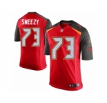 Youth Nike Tampa Bay Buccaneers #73 J. R. Sweezy Limited Red Team Color NFL Jersey