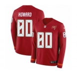 Youth Nike Tampa Bay Buccaneers #80 O. J. Howard Limited Red Therma Long Sleeve NFL Jersey