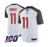 Youth Tampa Bay Buccaneers #11 Blaine Gabbert White Vapor Untouchable Limited Player 100th Season Football Jersey