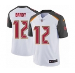 Youth Tampa Bay Buccaneers #12 Tom Brady White Vapor Untouchable Limited Player Football Jersey
