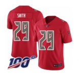 Youth Tampa Bay Buccaneers #29 Ryan Smith Limited Red Rush Vapor Untouchable 100th Season Football Jersey