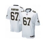 Men Nike New Orleans Saints #67 Larry Warford Game White NFL Jersey