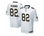 Men's Nike New Orleans Saints #82 Coby Fleener Game White NFL Jersey