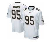 Men's Nike New Orleans Saints #95 Tyeler Davison Game White NFL Jersey